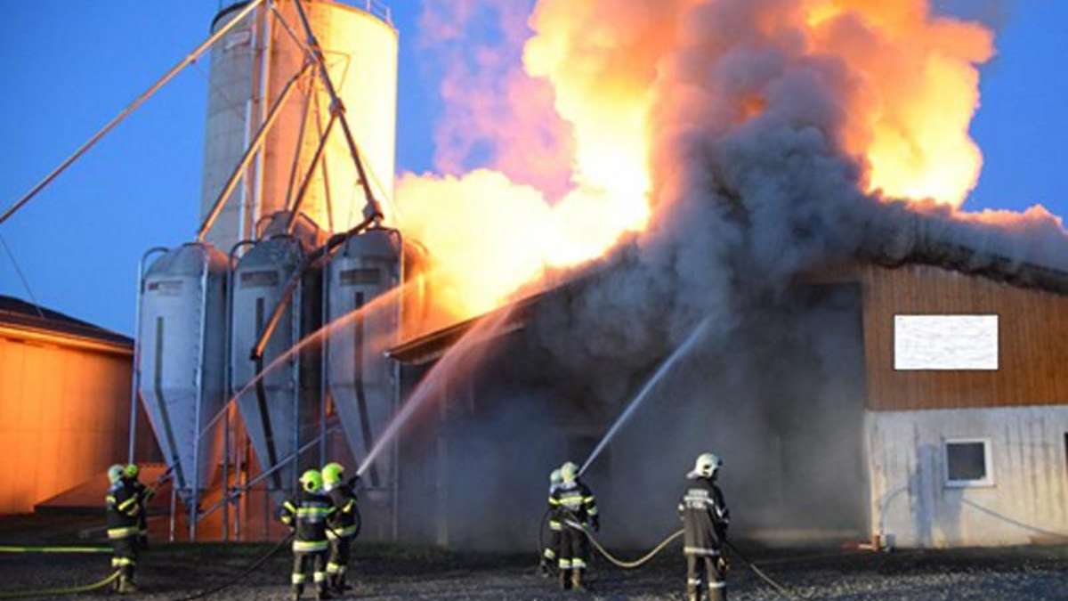 Großbrand Wirtschaftsgebäude