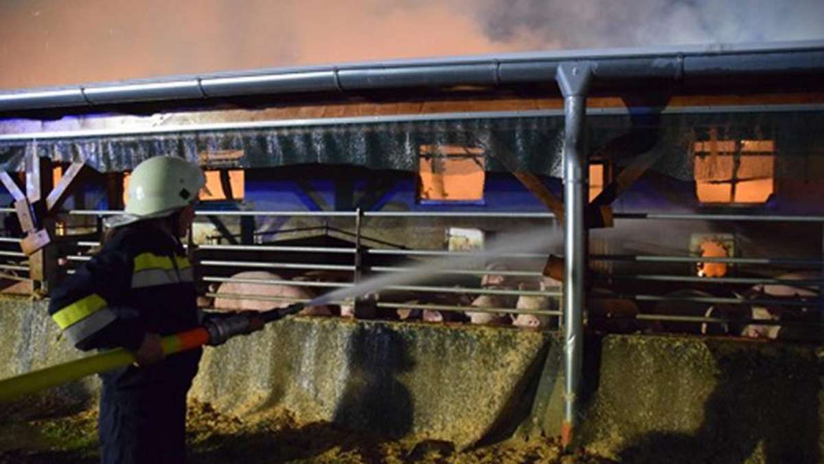 Großbrand Wirtschaftsgebäude