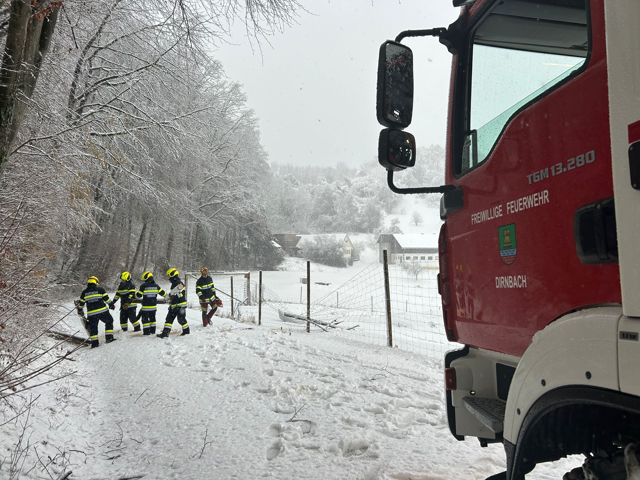Dauereinsatz aufgrund Schneechaos